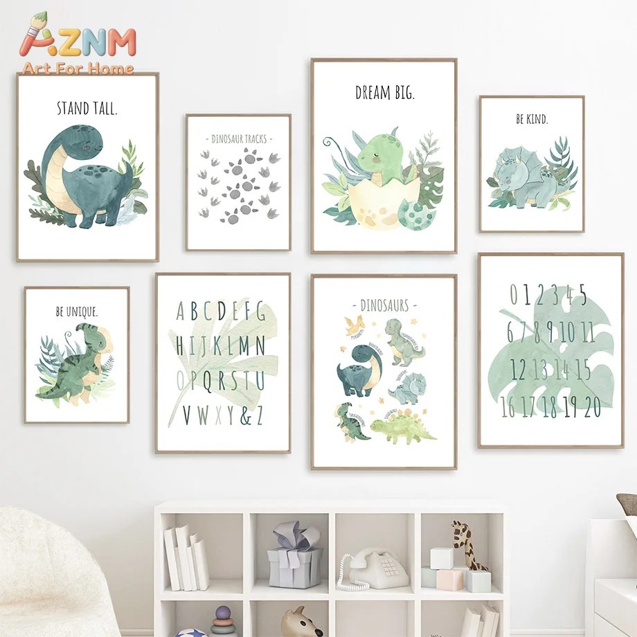 Kids Education Quote - لوحة فنية جدارية من قماش AZNM