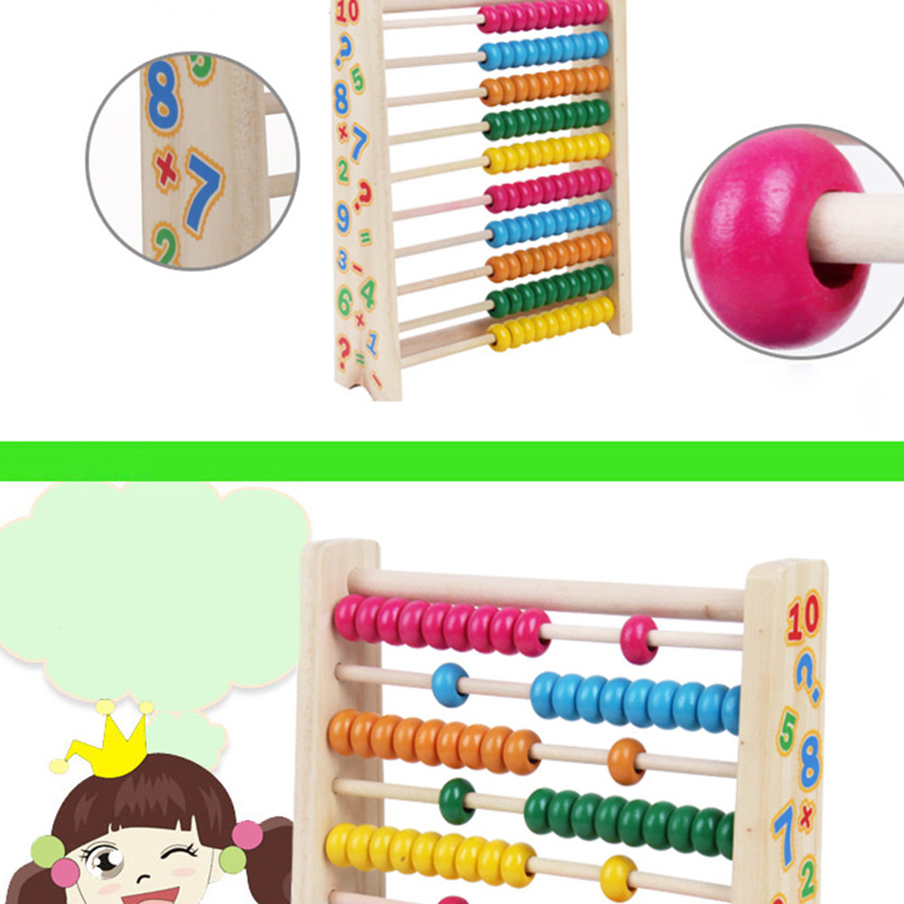 عداد خشبي بـ 10 صفوف مع خرزات  - مراجعة Kids Educational Computer وسعره