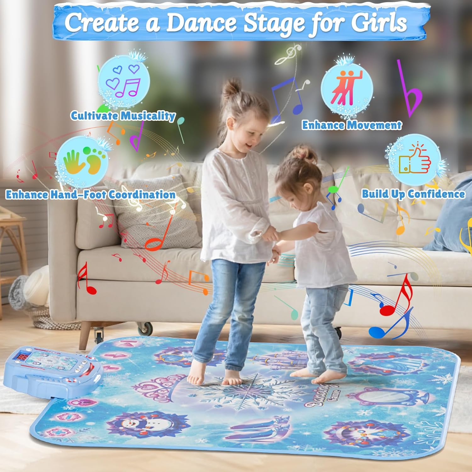 1 قطعة سجادة رقص لاسلكية بتقني - مراجعة Kids Educational Mat وسعره