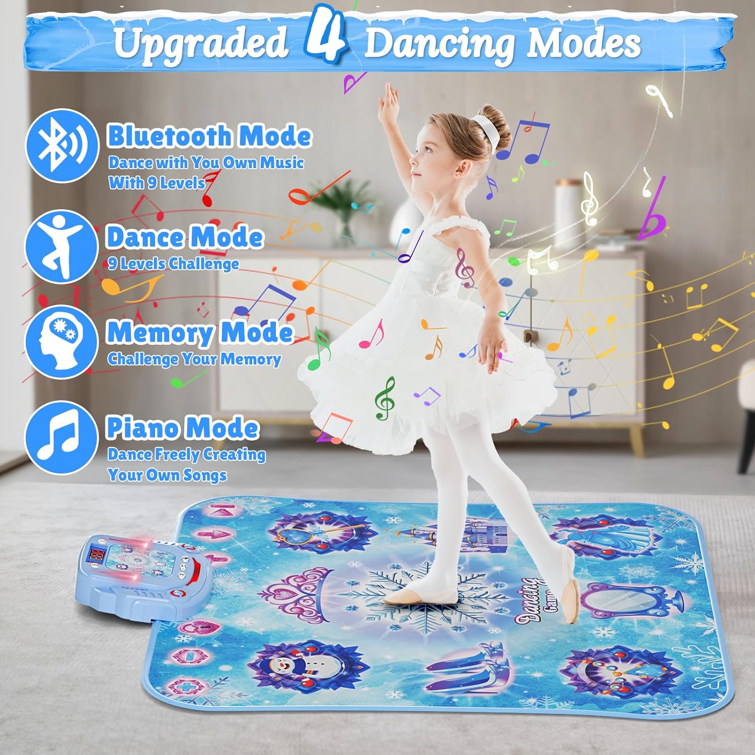 1 قطعة سجادة رقص لاسلكية بتقني - مراجعة Kids Educational Mat وسعره