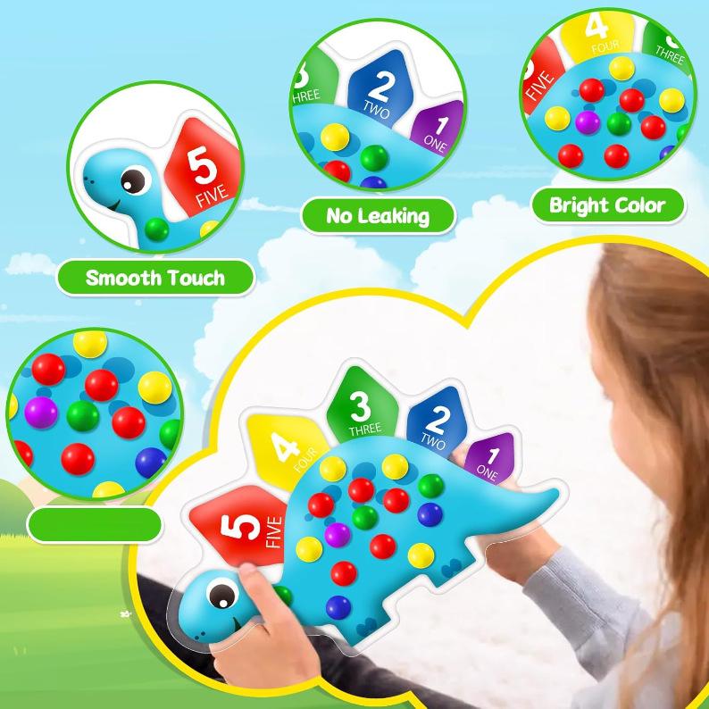 لعبة فرز الديناصورات، لعبة تعل - مراجعة Kids Education Design وسعره