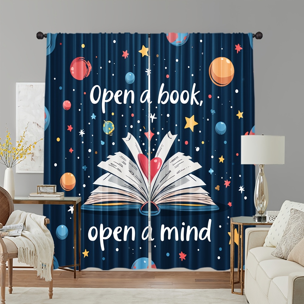 ستائر نوافذ بتصميم كتاب تعليمي - مراجعة Kids Education Quote وسعره