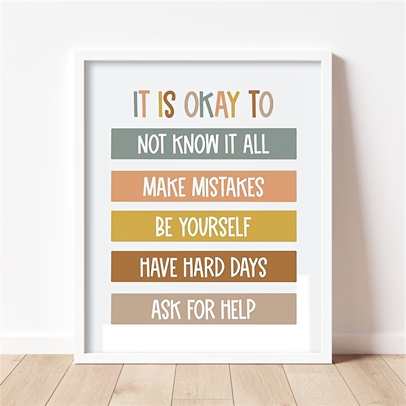 لوحة قماشية مطبوعة بتصميم عصري - مراجعة Kids Education Quote وسعره