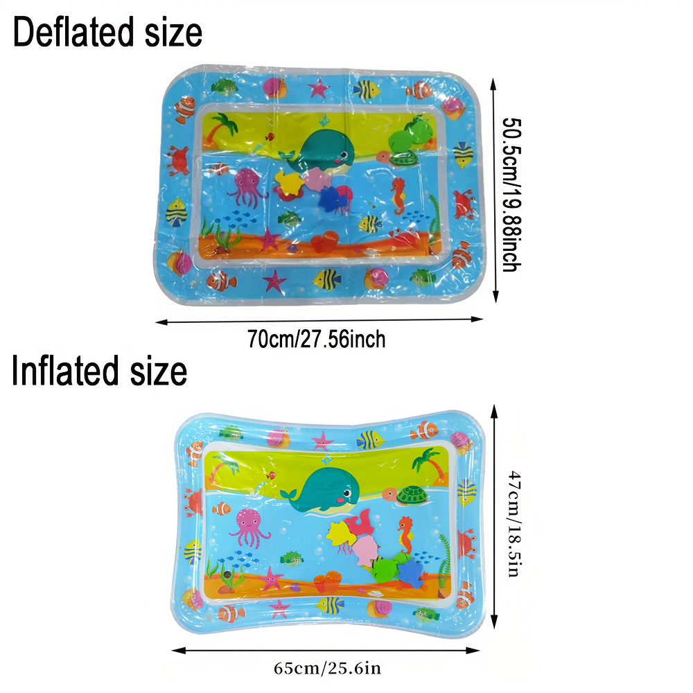 1 قطعة الحوت الأزرق نفخ بولي ك - مراجعة Kids Educational Mat وسعره