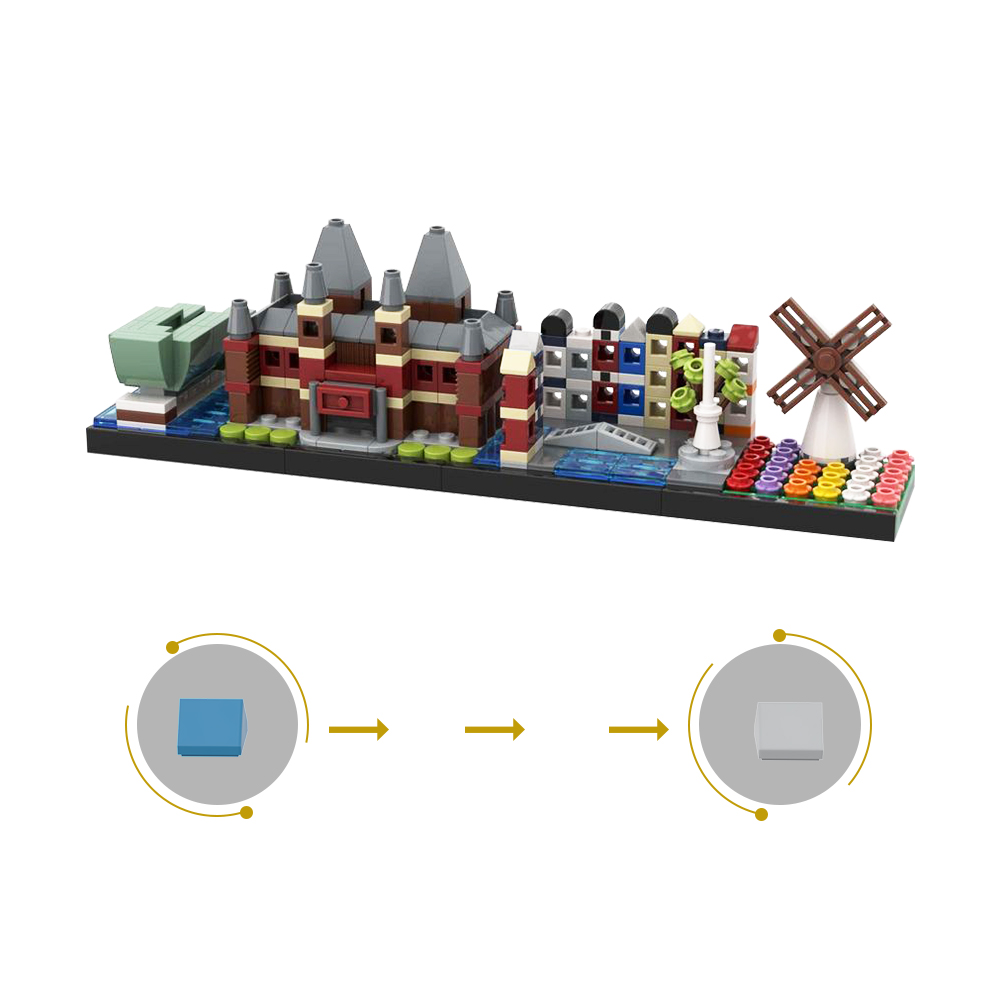 MOC مدينة فيلم أمسترداميدس أفق - مراجعة Kids Education Pdf وسعره