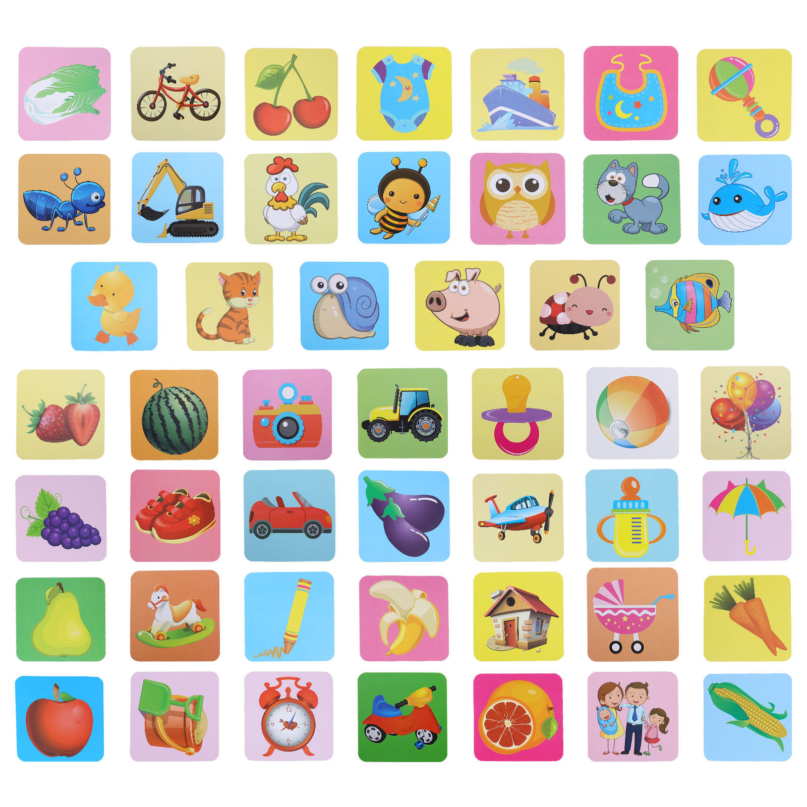 بطاقات تحفيز بصري لتمييز الألو - مراجعة Kids Education Design وسعره