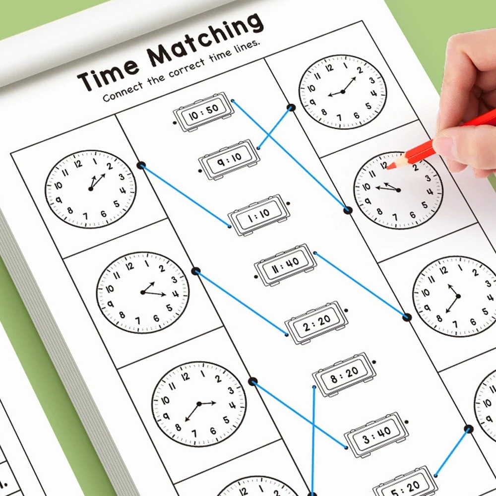 كتاب تمارين تعليمي لتعلم الوقت - مراجعة Learning Workbook Preschool وسعره