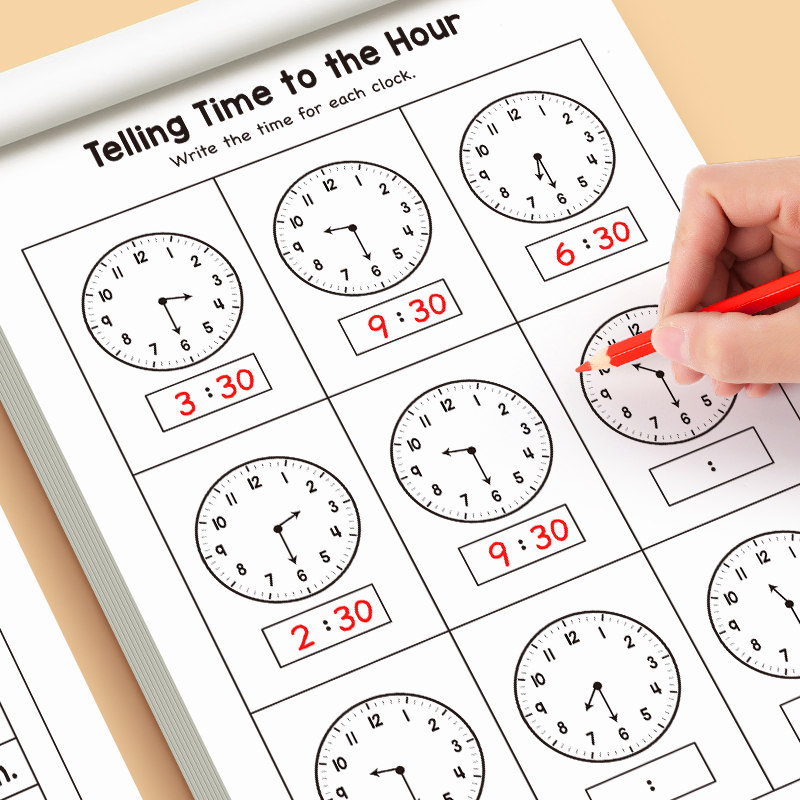 كتاب تمارين تعليم الوقت للأطفا - مراجعة Learning Workbook Preschool وسعره