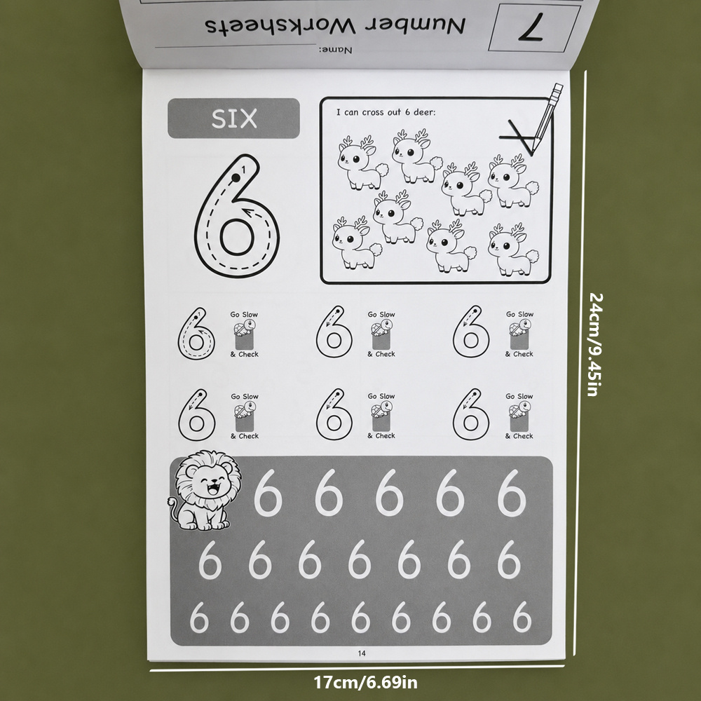 كتاب تدريب على تعلم الأرقام من - مراجعة Learning Workbook Preschool وسعره