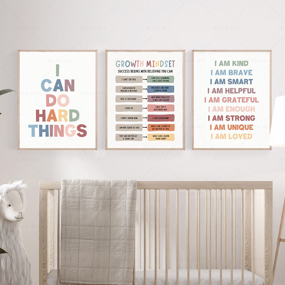 ملصق تأكيدات إيجابية لغرفة الأ - مراجعة Kids Education Quote وسعره