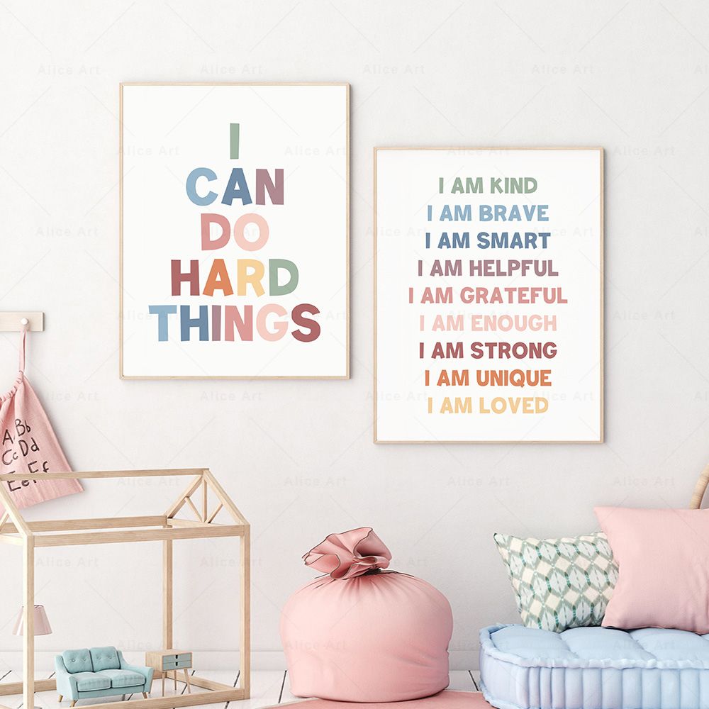 ملصق تأكيدات إيجابية لغرفة الأ - مراجعة Kids Education Quote وسعره