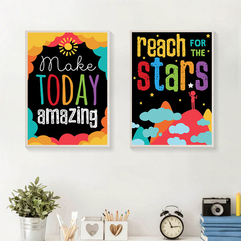 الملونة لطيف حلم يقتبس كبيرة ق - مراجعة Kids Education Quote وسعره